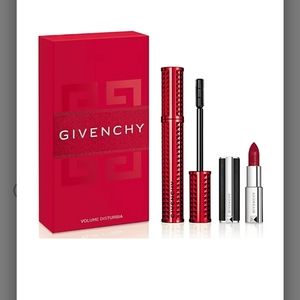 GIVENCHY VOLUME DISTURBIA  Black Mascara 01 w/ Luminous Matte Mini Lipstick 333